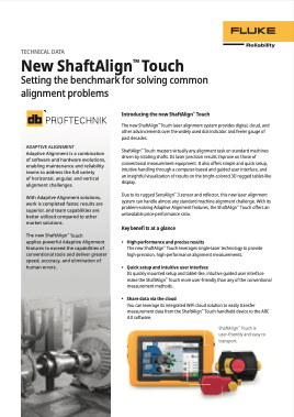 ShaftAlign Touch data sheet