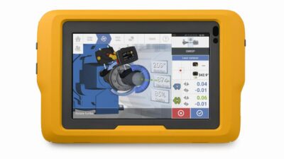Tablet do ustawiania wałów